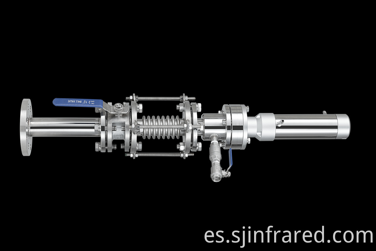 infrared thermometer for hot blast furnace 